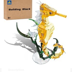 NWT NIB KAZI Sea Creatures Building Toy Sets,Sea Horse Sea Animal Building Block